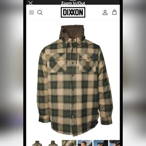 NWOT Men's Dixxon The Squadron Button Plaid Flannel Jacket Size 2x